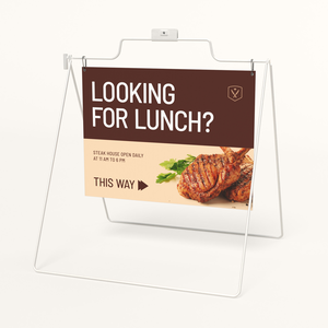 Metal Rod A-Frame Signs